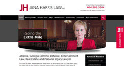 Desktop Screenshot of janaharrislaw.com